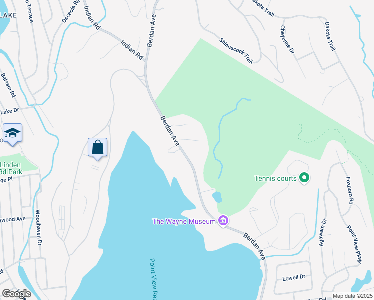 map of restaurants, bars, coffee shops, grocery stores, and more near 704 Berdan Avenue in Wayne