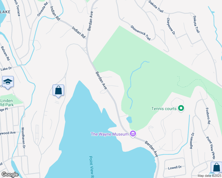 map of restaurants, bars, coffee shops, grocery stores, and more near 704 Berdan Avenue in Wayne
