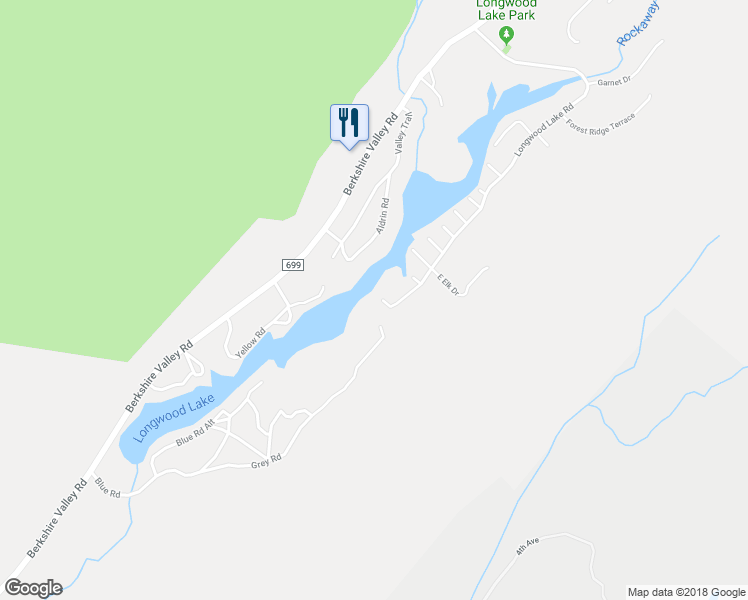 map of restaurants, bars, coffee shops, grocery stores, and more near 5 Indian Drive in Jefferson