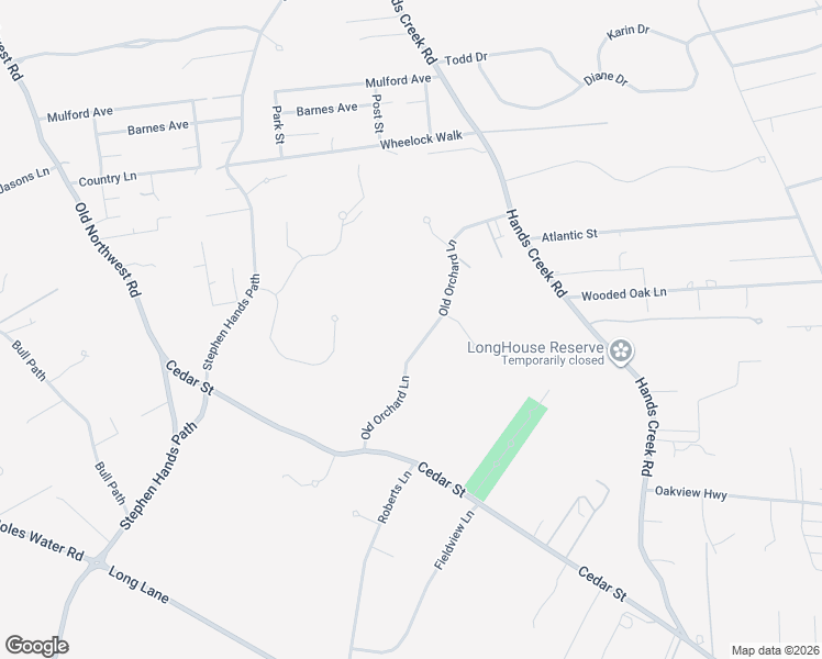 map of restaurants, bars, coffee shops, grocery stores, and more near 15 Old Orchard Lane in East Hampton