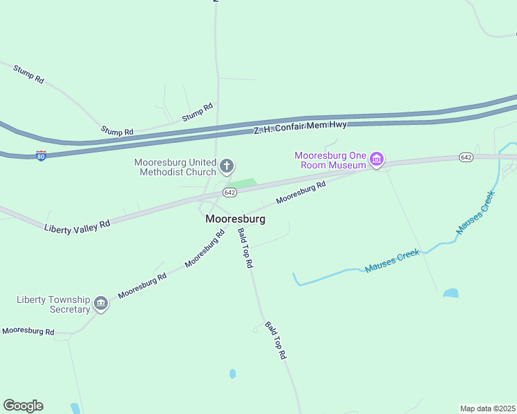 map of restaurants, bars, coffee shops, grocery stores, and more near 110 Mooresburg Road in Danville