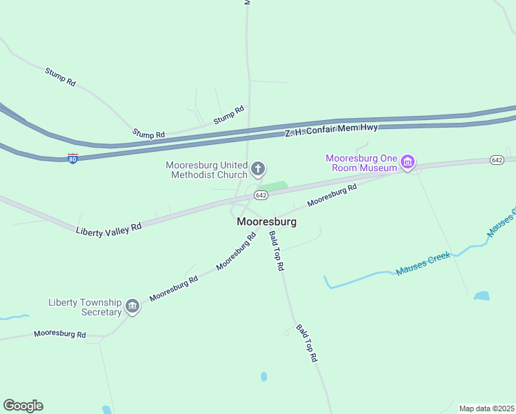 map of restaurants, bars, coffee shops, grocery stores, and more near 110-120 Mooresburg Road in Danville