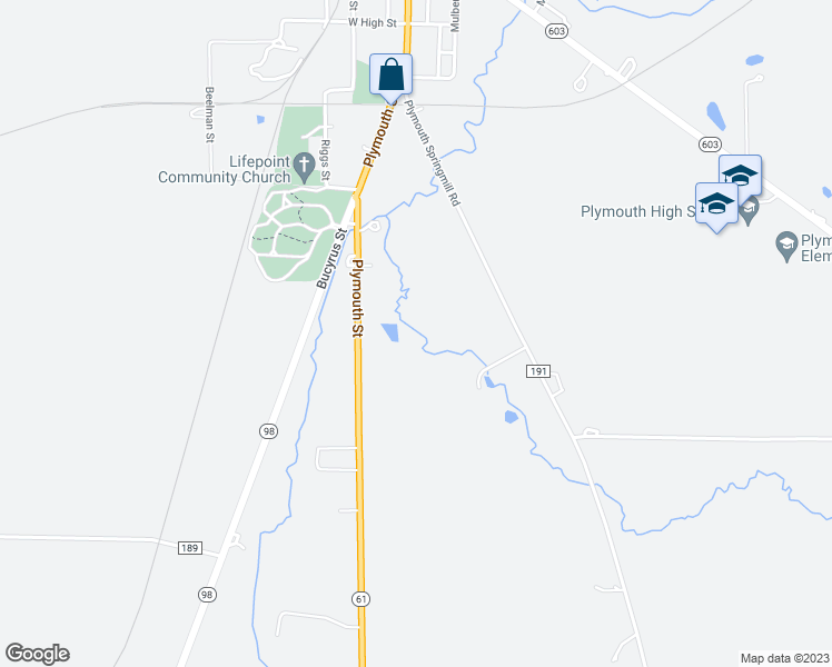 map of restaurants, bars, coffee shops, grocery stores, and more near 417 Plymouth Street in Plymouth