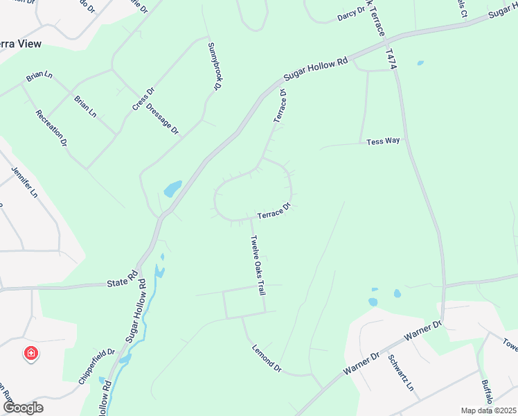 map of restaurants, bars, coffee shops, grocery stores, and more near 221 Terrace Drive in Saylorsburg