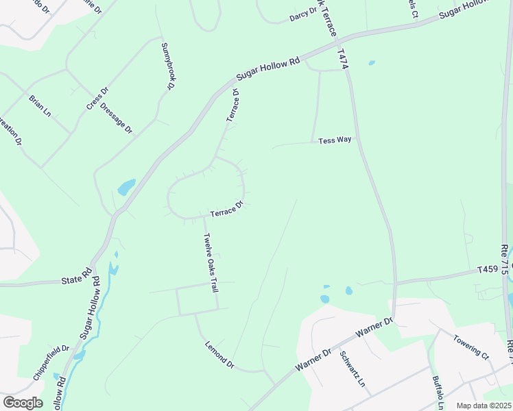 map of restaurants, bars, coffee shops, grocery stores, and more near 236 Terrace Drive in Saylorsburg