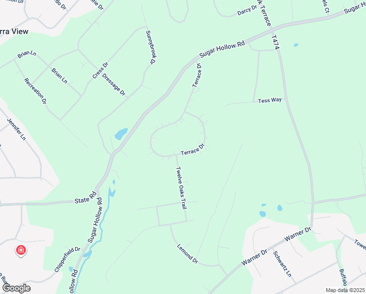 map of restaurants, bars, coffee shops, grocery stores, and more near 221 Terrace Drive in Saylorsburg