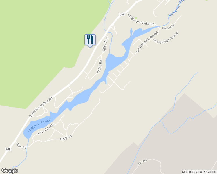 map of restaurants, bars, coffee shops, grocery stores, and more near 150 Longwood Lake Road in Jefferson