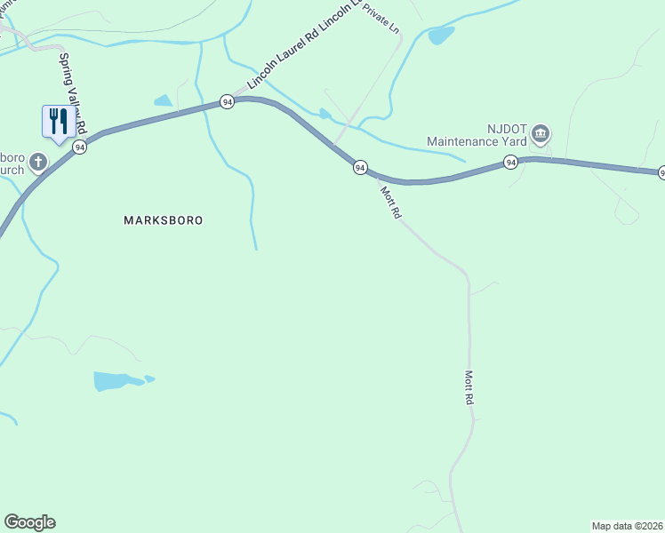 map of restaurants, bars, coffee shops, grocery stores, and more near 10 Mott Road in Blairstown