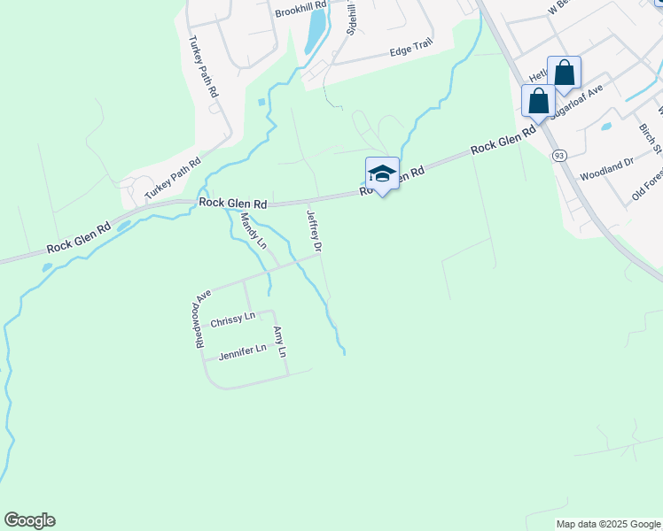 map of restaurants, bars, coffee shops, grocery stores, and more near 126 Jeffrey Dr in Luzerne