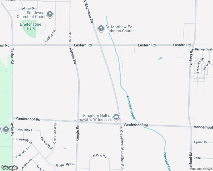 map of restaurants, bars, coffee shops, grocery stores, and more near 5696 South Cleveland Massillon Road in Clinton