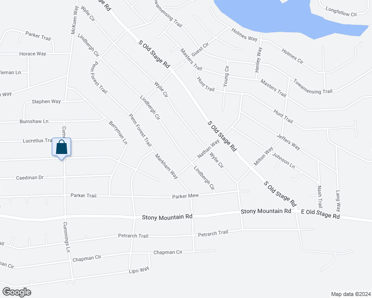 map of restaurants, bars, coffee shops, grocery stores, and more near 145 Lindbergh Circle in Albrightsville