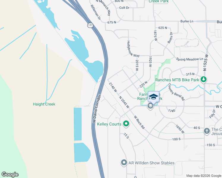 map of restaurants, bars, coffee shops, grocery stores, and more near 246 West Ranch Road in Farmington