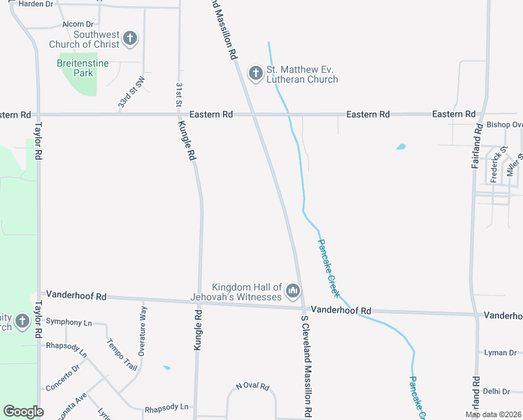 map of restaurants, bars, coffee shops, grocery stores, and more near 5696 South Cleveland Massillon Road in Clinton