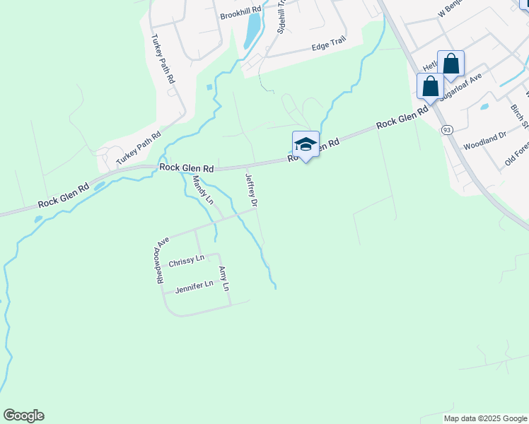 map of restaurants, bars, coffee shops, grocery stores, and more near 126 Jeffrey Dr in Luzerne