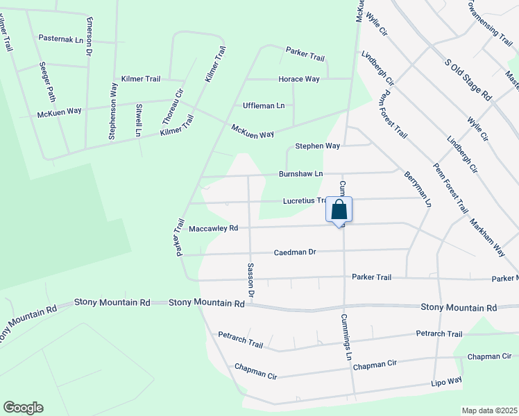 map of restaurants, bars, coffee shops, grocery stores, and more near Lucretius Trail in Towamensing Trails