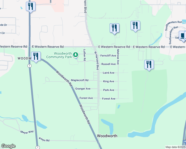 map of restaurants, bars, coffee shops, grocery stores, and more near 336 Maplecroft Road in Poland
