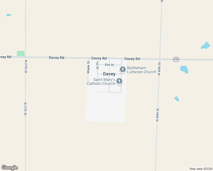 map of restaurants, bars, coffee shops, grocery stores, and more near 17645 North 2nd Street in Davey