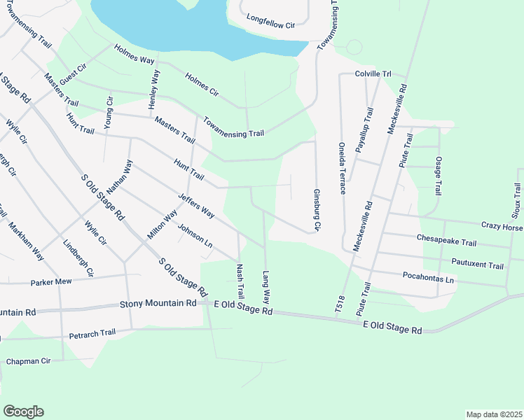 map of restaurants, bars, coffee shops, grocery stores, and more near 548 Ginsburg Circle in ALBRIGHTSVLLE