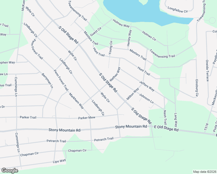 map of restaurants, bars, coffee shops, grocery stores, and more near in Towamensing Trails