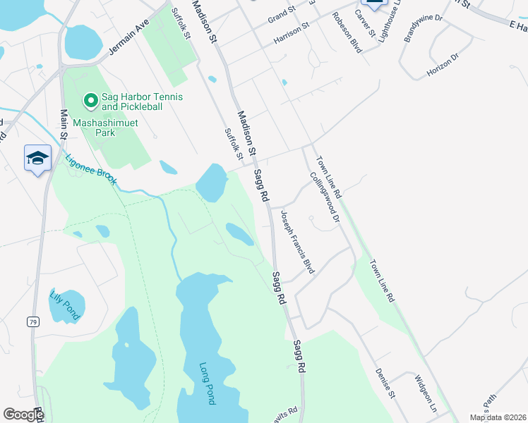 map of restaurants, bars, coffee shops, grocery stores, and more near 1651 Sagg Road in Sag Harbor