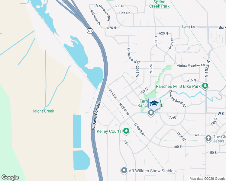 map of restaurants, bars, coffee shops, grocery stores, and more near 246 West Ranch Road in Farmington