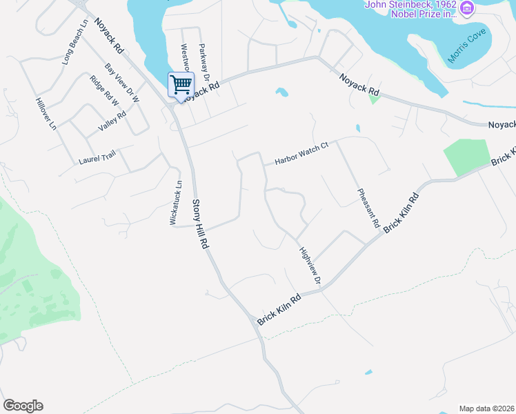 map of restaurants, bars, coffee shops, grocery stores, and more near 73 Highview Drive in Sag Harbor