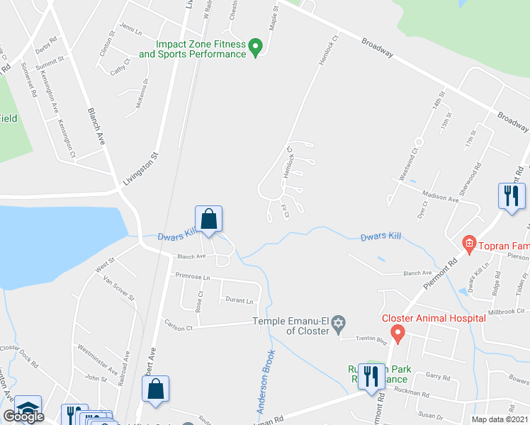 map of restaurants, bars, coffee shops, grocery stores, and more near 711 Holly Court in Norwood