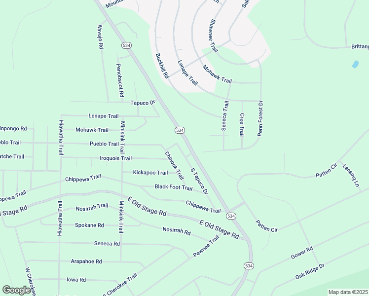 map of restaurants, bars, coffee shops, grocery stores, and more near 1933 Pennsylvania 903 in Jim Thorpe