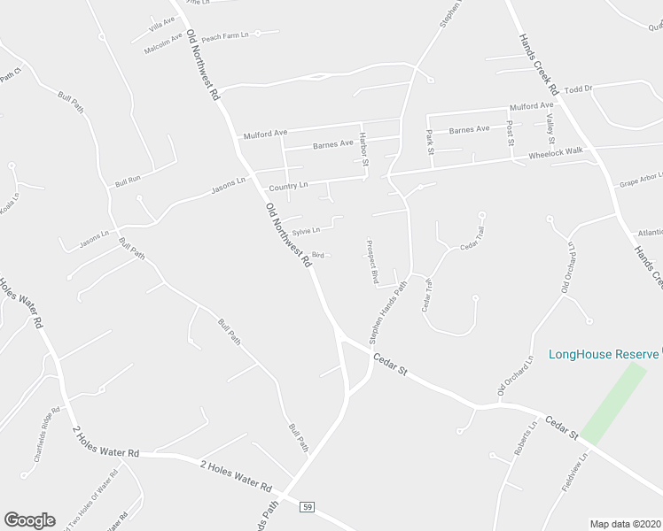 map of restaurants, bars, coffee shops, grocery stores, and more near 41 Old Northwest Road in East Hampton