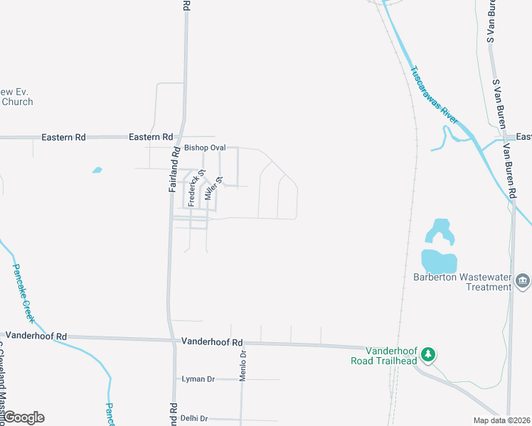 map of restaurants, bars, coffee shops, grocery stores, and more near 5261 Decker Street in Barberton