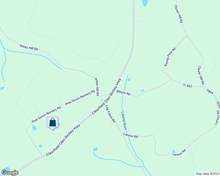 map of restaurants, bars, coffee shops, grocery stores, and more near 34 Antes Hill Road in Clearfield