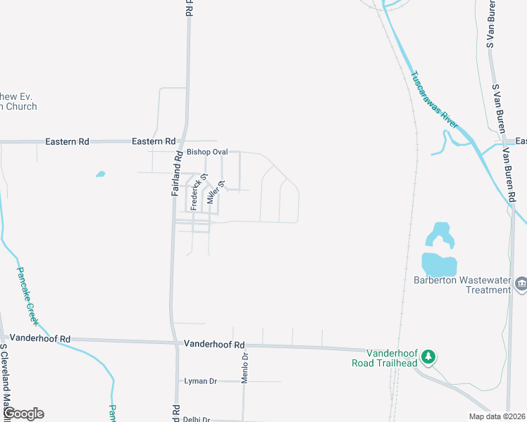 map of restaurants, bars, coffee shops, grocery stores, and more near 5261 Decker Street in Barberton