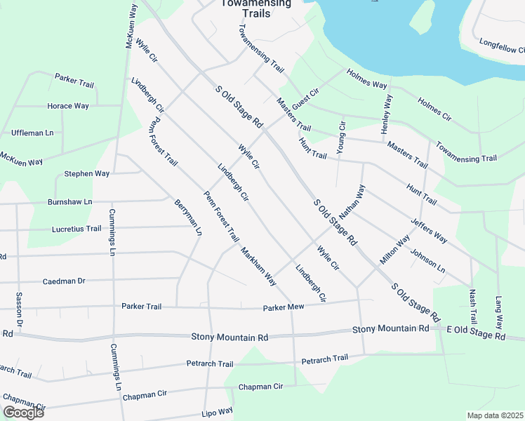 map of restaurants, bars, coffee shops, grocery stores, and more near 123 Lindbergh Circle in Albrightsville