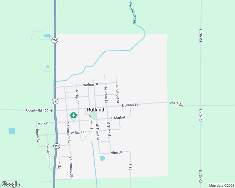 map of restaurants, bars, coffee shops, grocery stores, and more near 200 East Chestnut Street in Rutland
