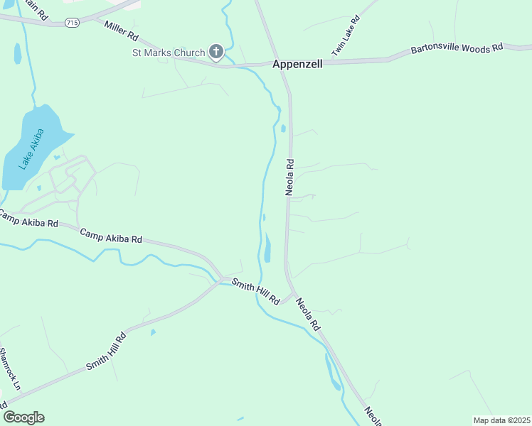 map of restaurants, bars, coffee shops, grocery stores, and more near 6075 Neola Road in Stroudsburg