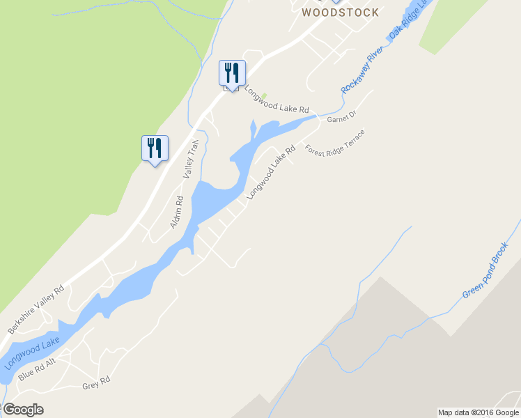 map of restaurants, bars, coffee shops, grocery stores, and more near 111 Longwood Lake Road in Jefferson