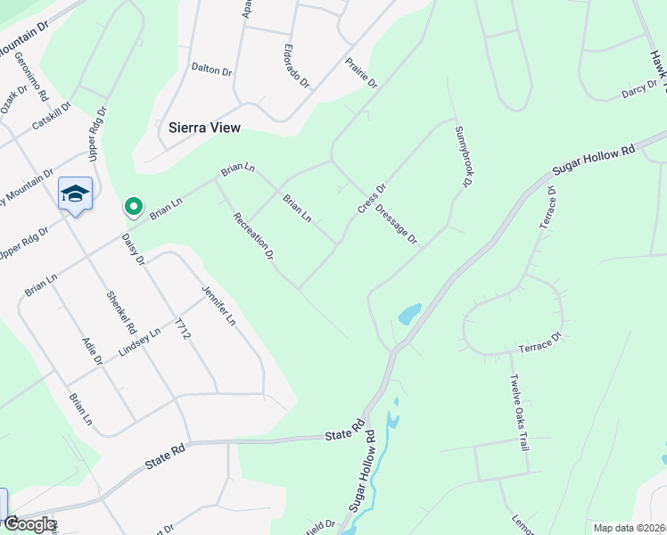 map of restaurants, bars, coffee shops, grocery stores, and more near 242 Cress Drive in Effort