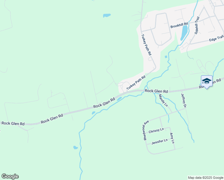 map of restaurants, bars, coffee shops, grocery stores, and more near 217 Rock Glen Road in Sugarloaf