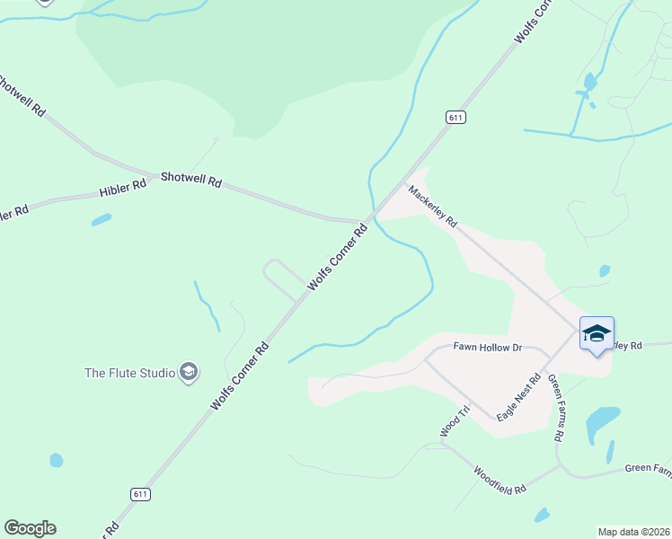 map of restaurants, bars, coffee shops, grocery stores, and more near 114 Wolfs Corner Road in Newton