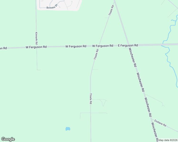 map of restaurants, bars, coffee shops, grocery stores, and more near 10728 Thiele Road in Fort Wayne