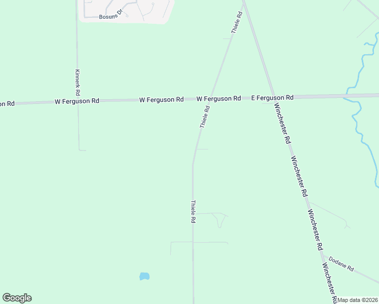 map of restaurants, bars, coffee shops, grocery stores, and more near 10728 Thiele Road in Fort Wayne