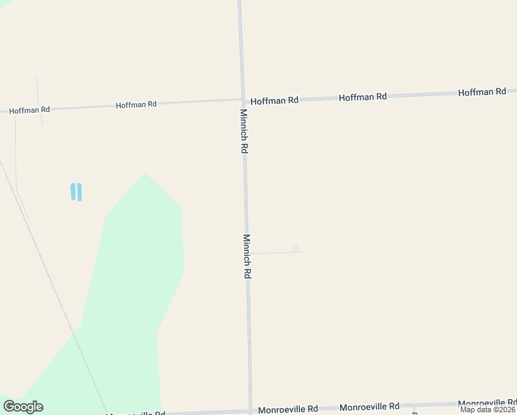 map of restaurants, bars, coffee shops, grocery stores, and more near 11105 Minnich Road in Fort Wayne