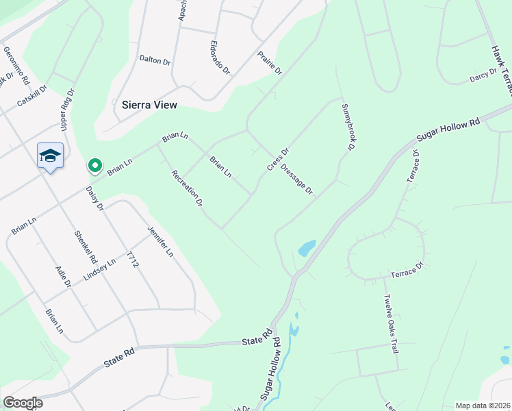 map of restaurants, bars, coffee shops, grocery stores, and more near 242 Cress Dr in Effort