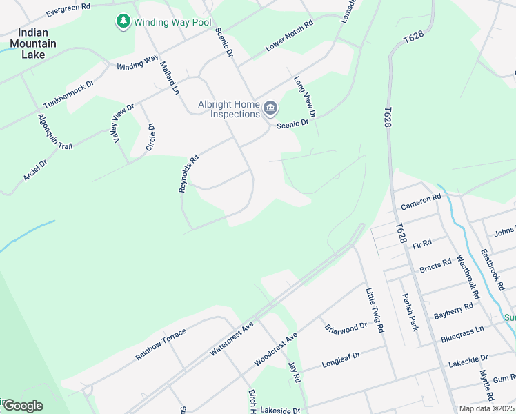map of restaurants, bars, coffee shops, grocery stores, and more near 303 Valley View Drive in Effort