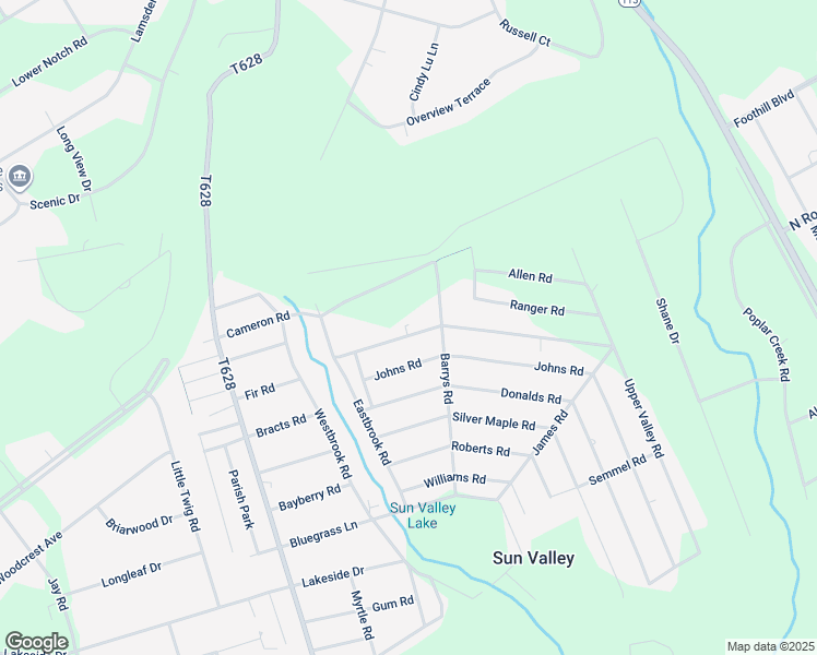 map of restaurants, bars, coffee shops, grocery stores, and more near 1413 David Lane in Effort