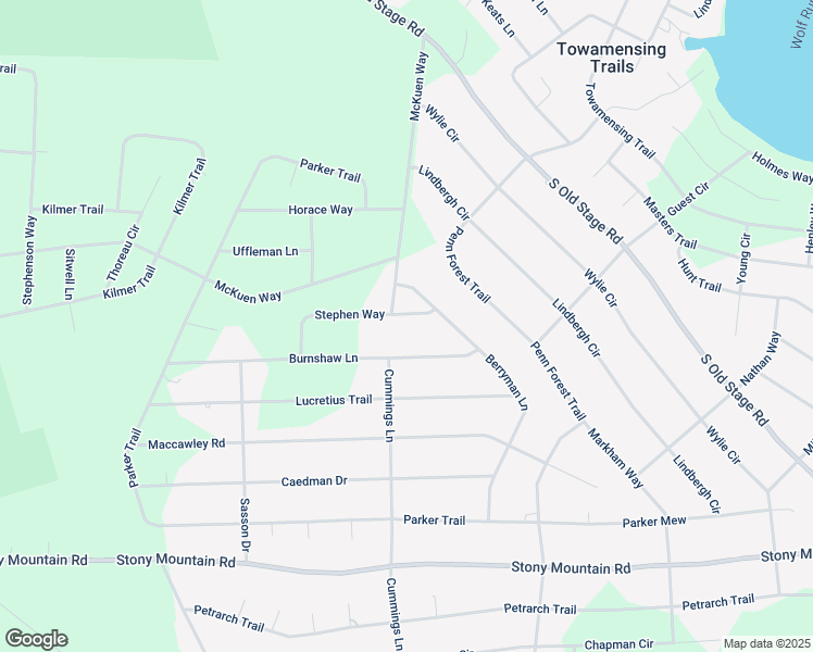 map of restaurants, bars, coffee shops, grocery stores, and more near 60 Stephenson Way in ALBRIGHTSVLLE