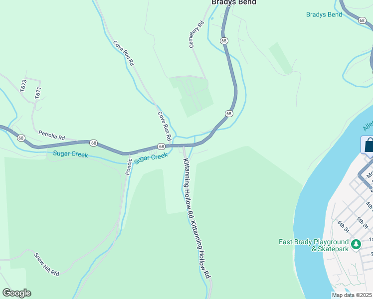 814 Pennsylvania 68, East Brady PA Walk Score