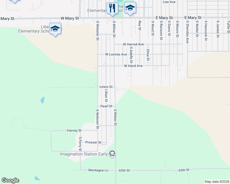 map of restaurants, bars, coffee shops, grocery stores, and more near 1238 South Milner Street in Ottumwa