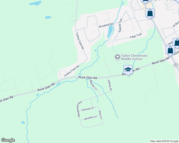 map of restaurants, bars, coffee shops, grocery stores, and more near 14 Michele Drive in Sugarloaf