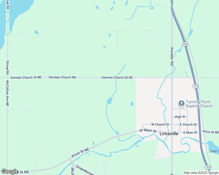 map of restaurants, bars, coffee shops, grocery stores, and more near 12500 German Church Road in Alliance